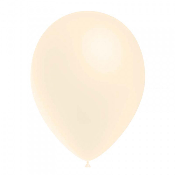 25 ballons Ivoire opaque 14 cm