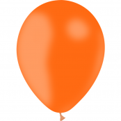 100 ballons orange standard 14 cm