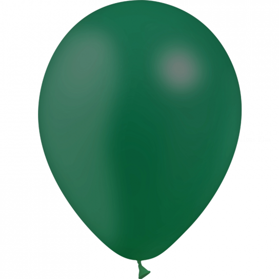 100 ballons vert fôret opaque 14 cm