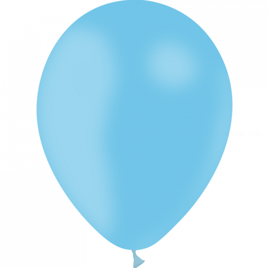 100 ballons bleu ciel standard 14 cm