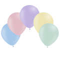 10 ballons pastel mate opaque 30 cm