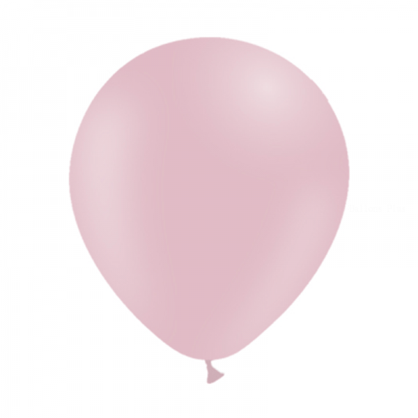 25 ballons rose pastel mate 14 cm