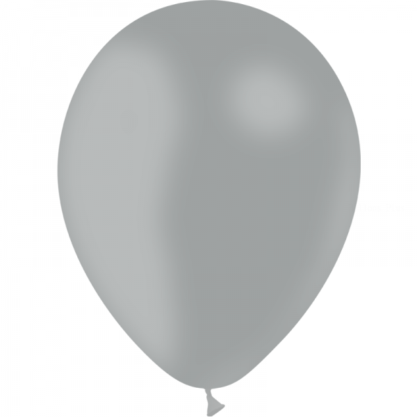 100 ballons gris opaque 14 cm