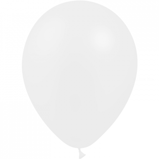 100 ballons blanc métal 14 cm