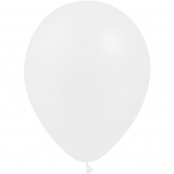 100 ballons blanc métal 14 cm