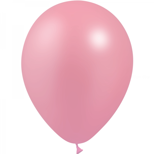 25 ballons rose bonbon métal opaque 14 cm