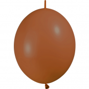 100 ballons double attache marron opaque 30 cm