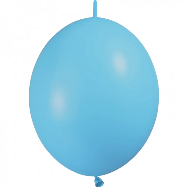 100 ballons double attache 30 cm opaque bleu ciel