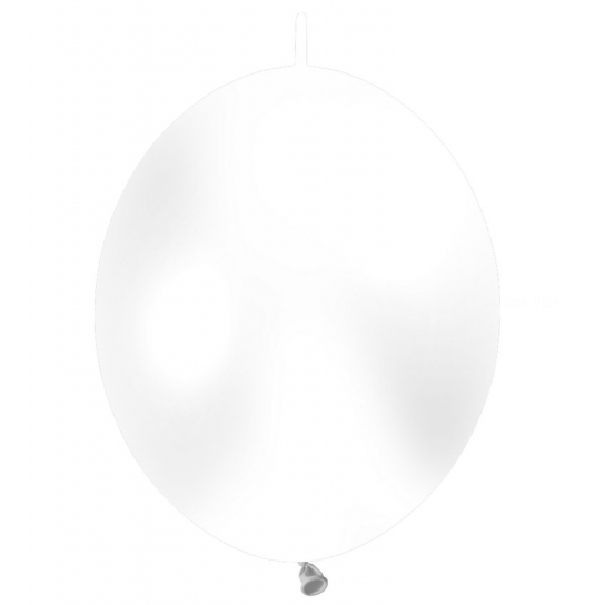 10 ballons double attache 30 cm opaque blanc