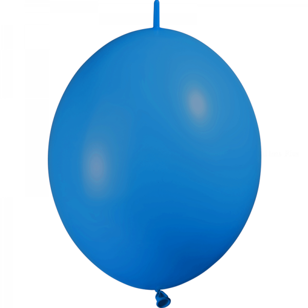 100 ballons double attache 30 cm opaque bleu roi