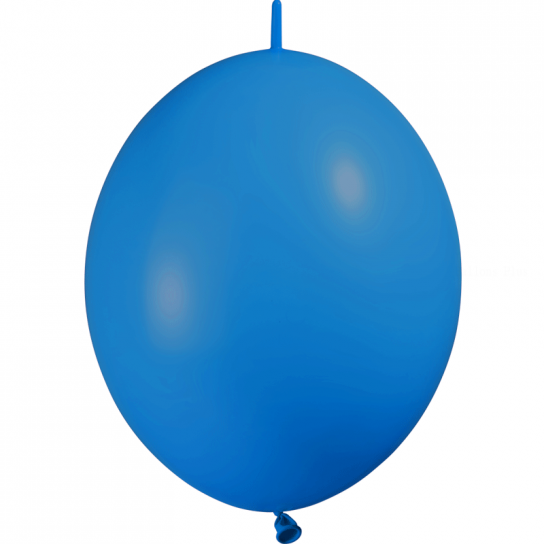 100 ballons double attache 30 cm opaque bleu roi