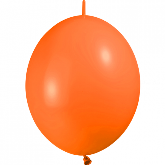 10 ballons double attache 30 cm opaque orange