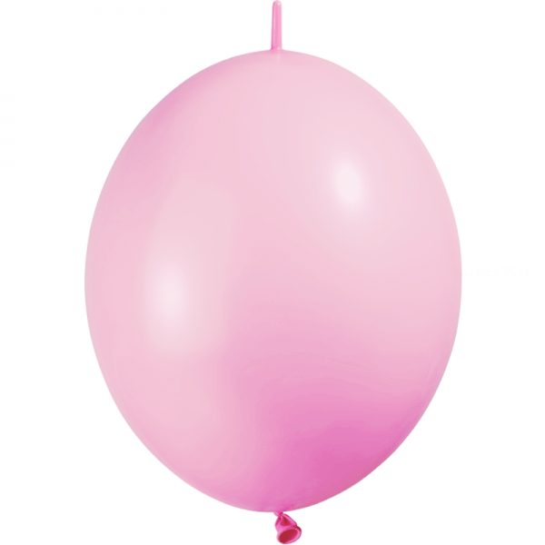 100 ballons double attache 30 cm opaque rose bonbon