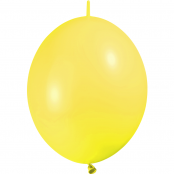 10 ballons double attache 30 cm opaque jaune citron