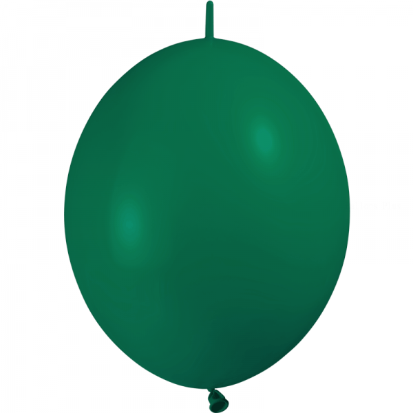100 ballons double attache 30 cm opaque vert foret