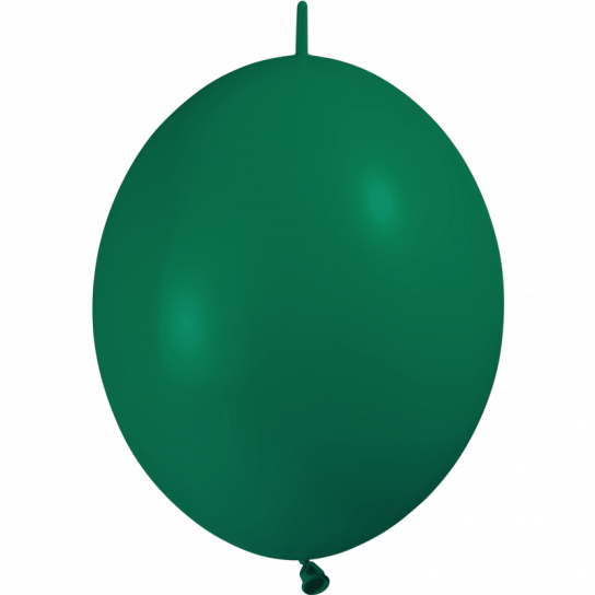 100 ballons double attache 30 cm opaque vert foret