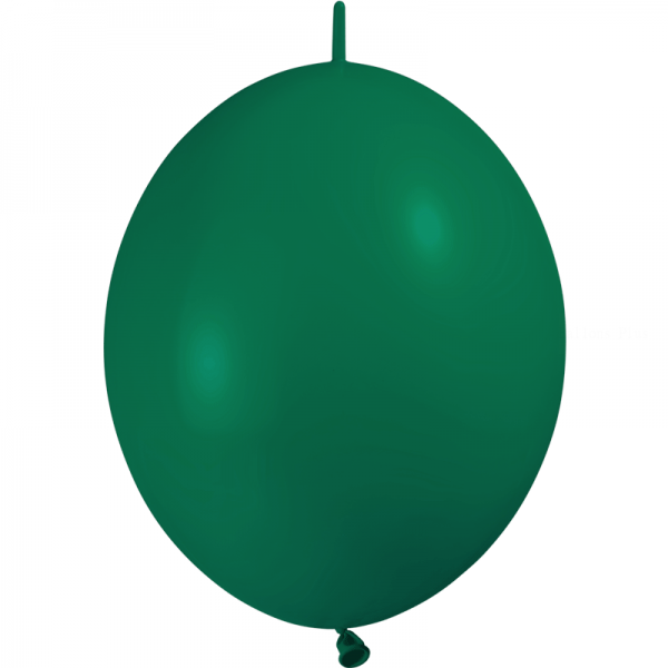 10 ballons double attache 30 cm opaque vert foret