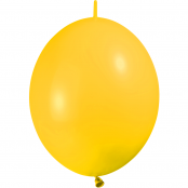 100 ballons double attache 30 cm opaque jaune d'or