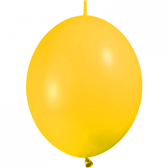 10 ballons double attache 30 cm opaque jaune d'or