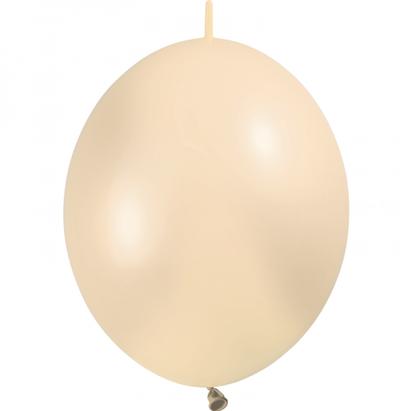 100 ballons double attache 30 cm opaque ivoire