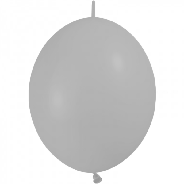 100 ballons double attache 30 cm opaque gris