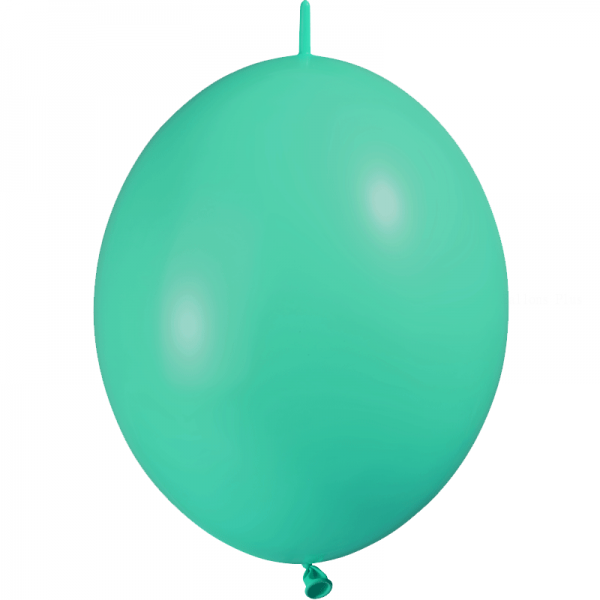 100 ballons double attache 30 cm opaque menthe