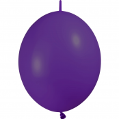 10 ballons double attache 30 cm opaque violet