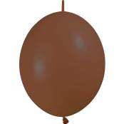 10 ballons double attache 30 cm opaque chocolat