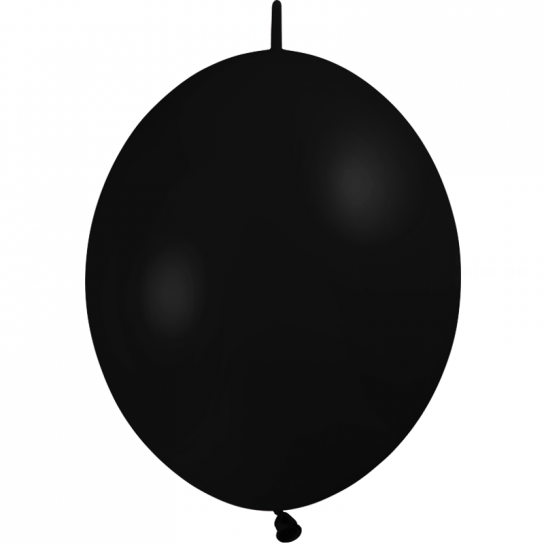 10 ballons double attache 30 cm opaque noir