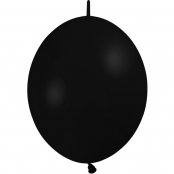 10 ballons double attache 30 cm opaque noir