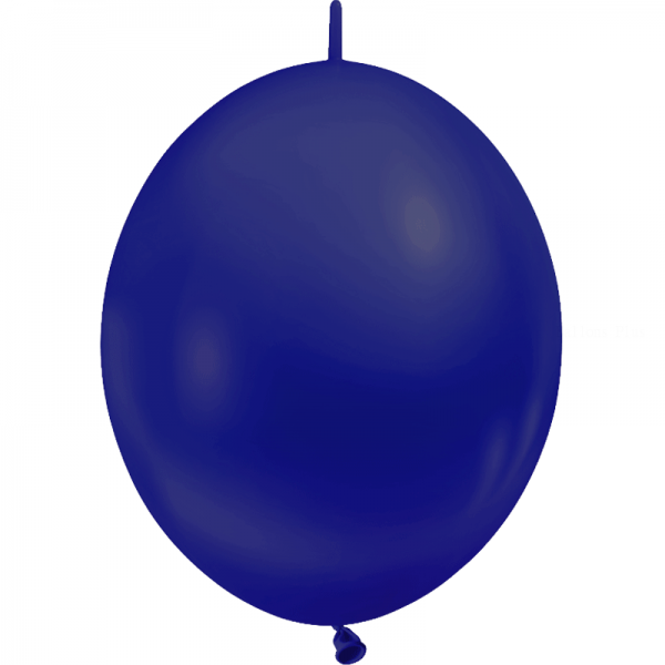 10 ballons double attache 30 cm opaque bleu marine