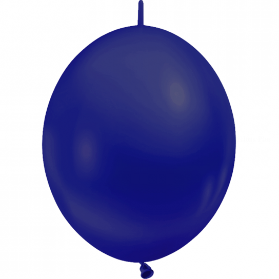 10 ballons double attache 30 cm opaque bleu marine