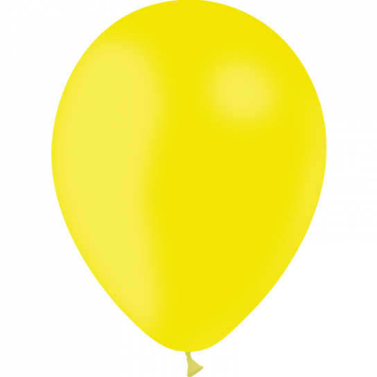 100 ballons Jaune citron standard 24 cm