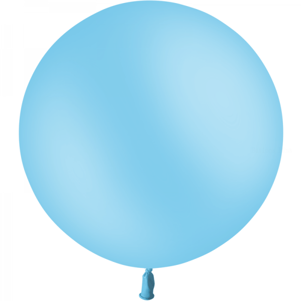 1 ballon bleu ciel standard 60 cm