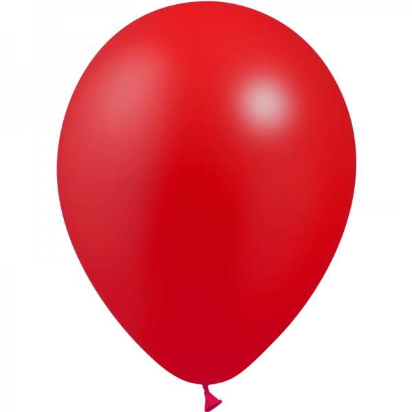 10 ballons rouge métal 28 cm