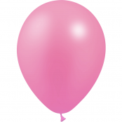 50 ballons rose métal 28 cm