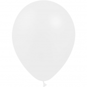 100 ballons blanc métal 28 cm