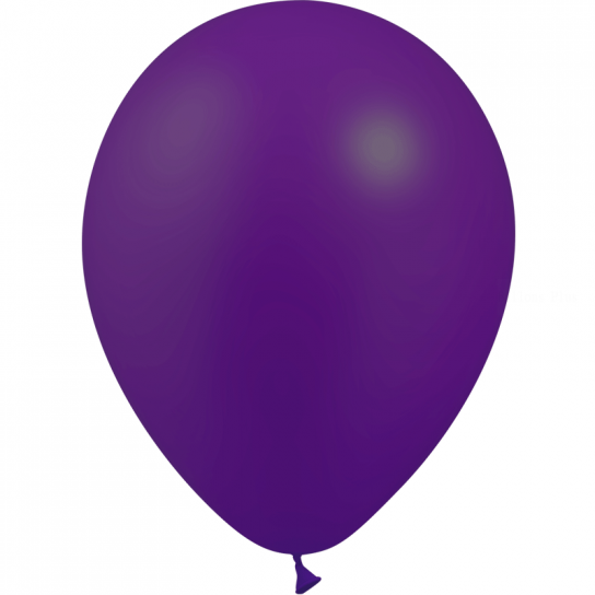 100 ballons violet métal 28 cm