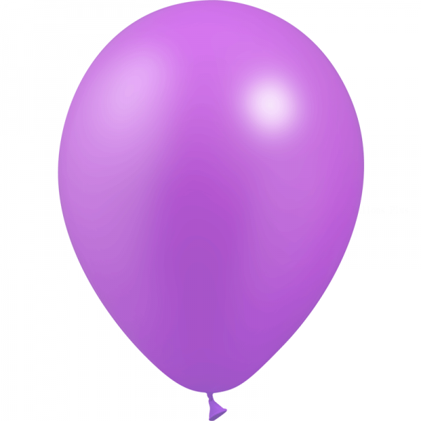 100 ballons lilas métal 28 cm