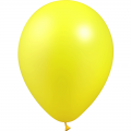 50 ballons Jaune citron métal 28 cm