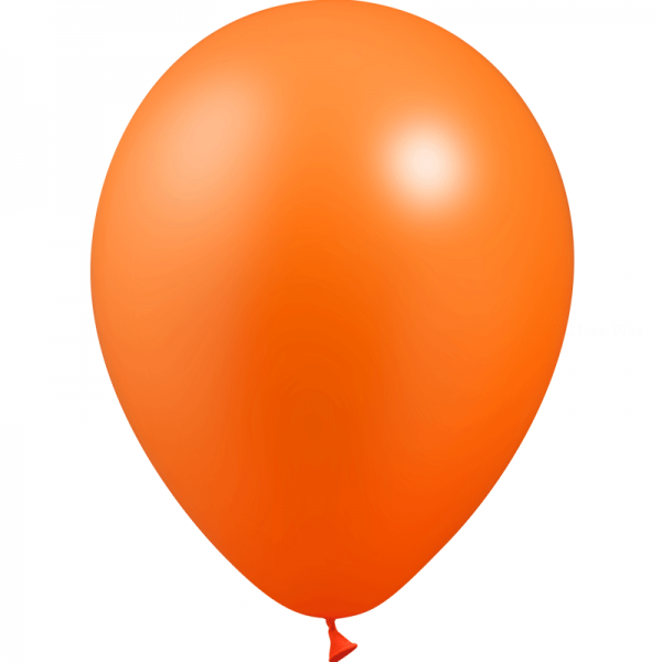 10 ballons orange métal 30 cm