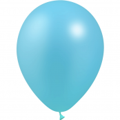 100 ballons bleu ciel métal 28 cm