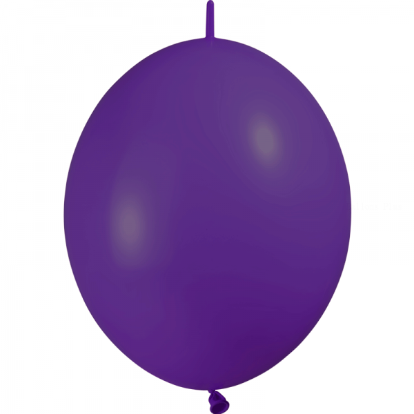 25 ballons double attache 15cm opaque violet