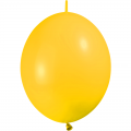 25 ballons double attache 15cm opaque jaune d'or