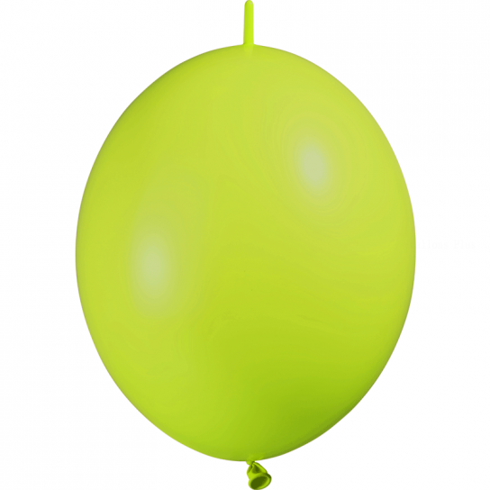 25 ballons double attache 15cm opaque vert limette