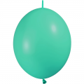 25 ballons double attache 15cm opaque vert menthe