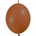 25 ballons double attache 15cm opaque marron