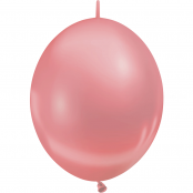 25 ballons double attache 15cm opaque rose gold