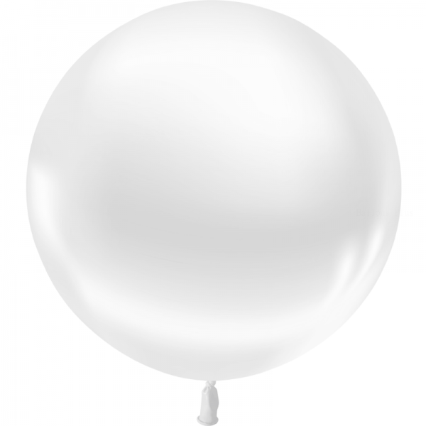 1 ballon blanc métal 60cm