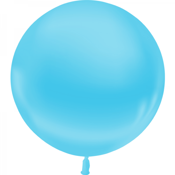 1 ballon Bleu Ciel métal 60 cm